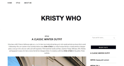 Desktop Screenshot of kristywho.com